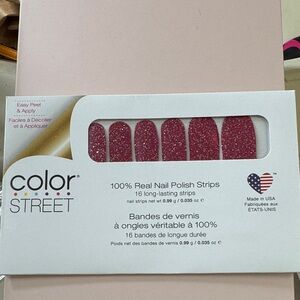 Color Street Glittering Rose Nail Strips - Chile it Cool